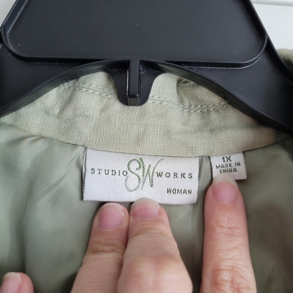 Studio Works Women's Button Up Blazer - Picture 5 of 11